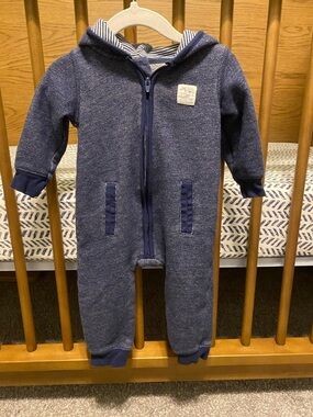 Carter’s Navy Hooded One-Piece for Kids